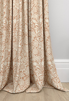 William Morris Sunflower, Madder - Made to Measure Curtains